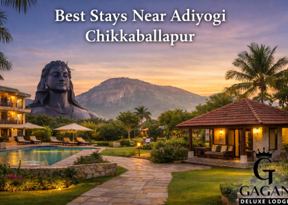 Best stays near Adiyogi Chikkaballapur with peaceful resort view and spiritual surroundings