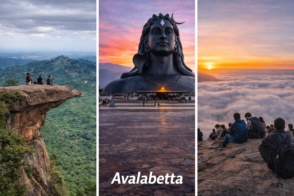Avalabetta Top View cliff sunrise in Chikkaballapur one of the best places to visit in Chikkaballapur with scenic hills and valley views
