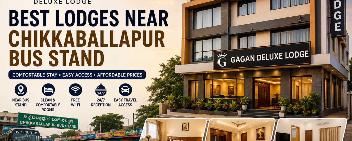 Best lodges near Chikkaballapur bus stand with comfortable rooms and easy access to Nandi Hills and Adiyogi