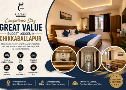 Budget Lodges in Chikkaballapur offering clean rooms, free WiFi, family-friendly stay, and affordable accommodation near Nandi Hills
